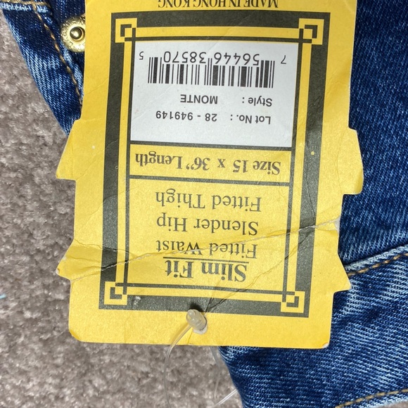 NWT Vintage Lawman Wester Rodeo Jeans 15 (vintage sizing) 36 Inseam - Picture 5 of 9